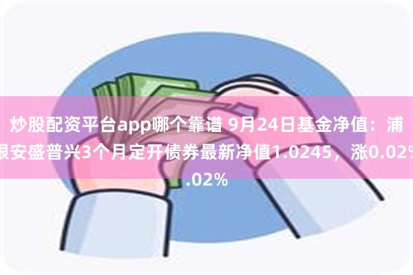 炒股配资平台app哪个靠谱 9月24日基金净值:浦银安盛普兴3个月定开债券最新净值1.0245,涨0.02%